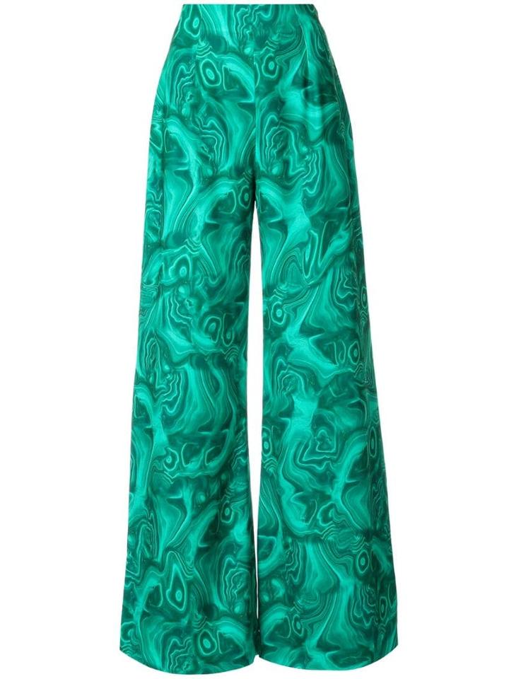 16arlington Marvin Print Trousers - Green