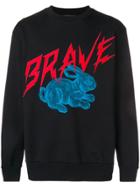 Diesel Brave Rabbit Print Sweatshirt - Black