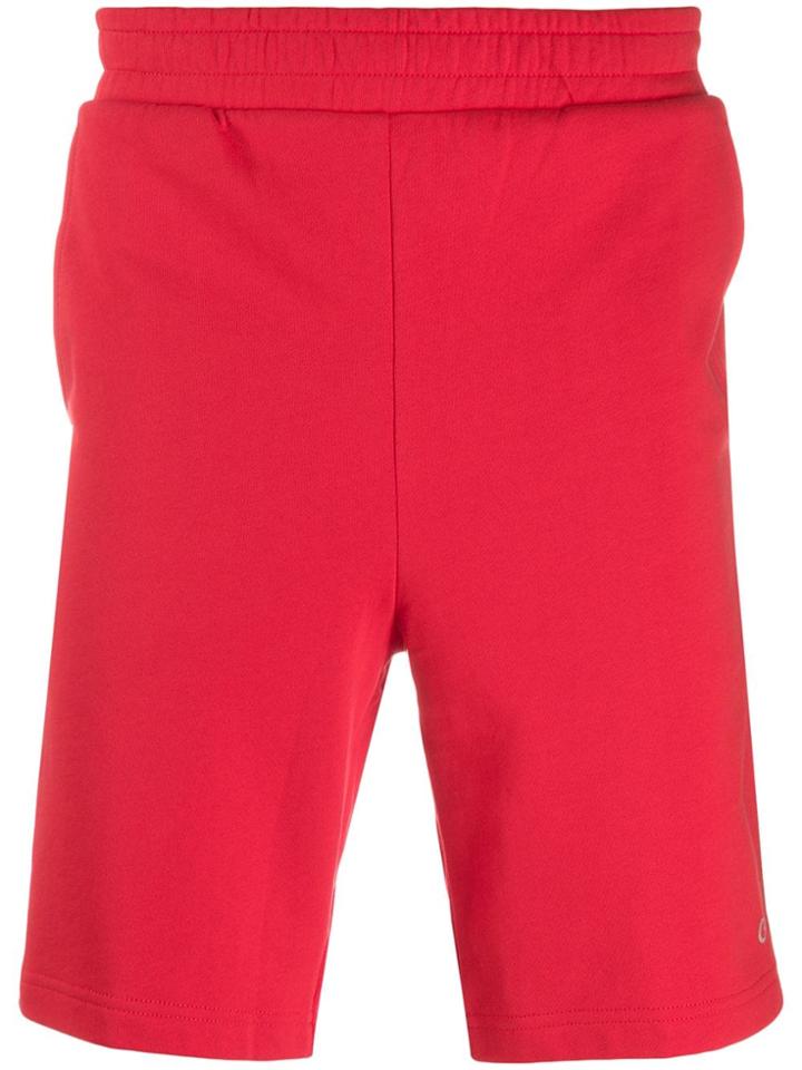 Calvin Klein Side Stripe Track Shorts - Red