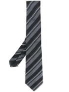 Emporio Armani Striped Tie - Grey