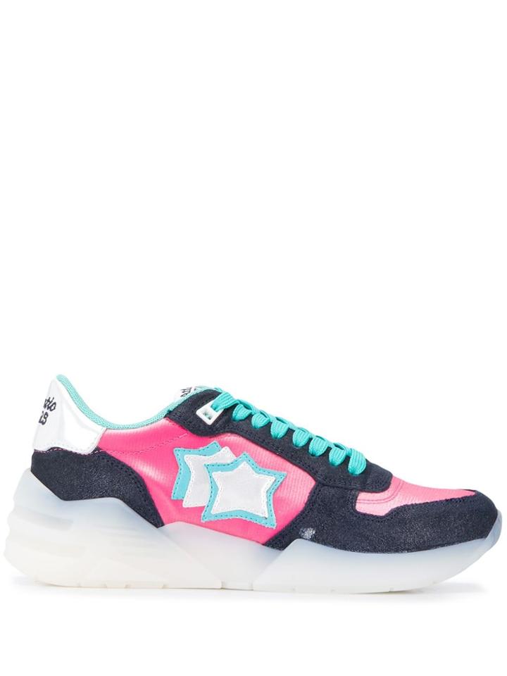 Atlantic Stars Venusc Contrasting Panel Sneakers - Blue