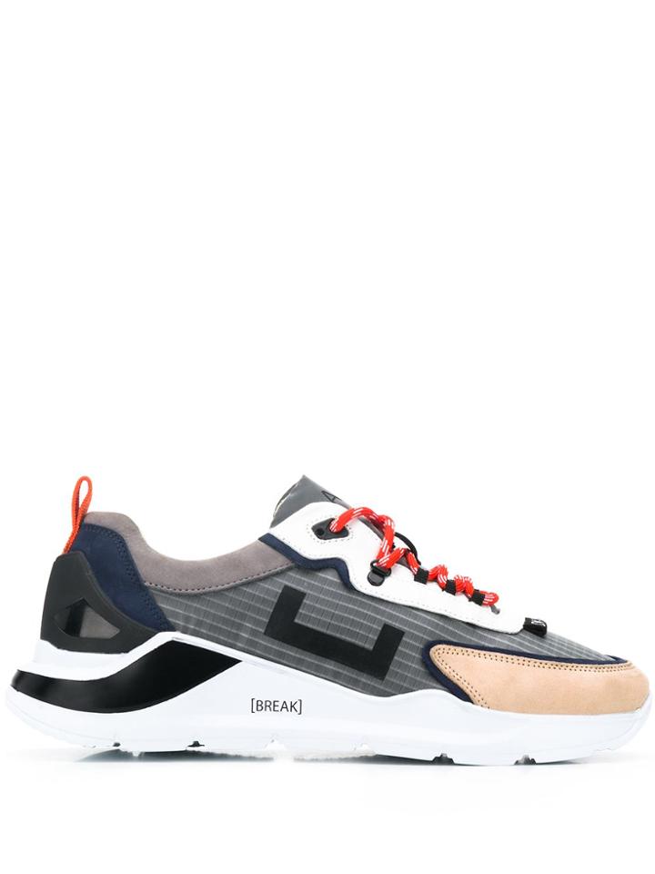 D.a.t.e. Panelled Sneakers - Neutrals