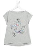 Little Marc Jacobs Mermaid Cat T-shirt, Girl's, Size: 14 Yrs, Grey