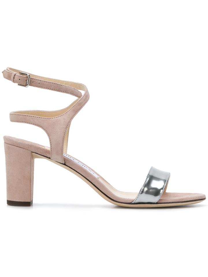 Jimmy Choo Marine 65 Sandals - Pink & Purple