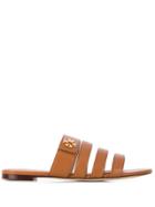 Tory Burch Kira Multi-band Sandals - Brown