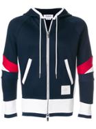 Thom Browne Articulated Chunky Jersey Hoodie - Blue