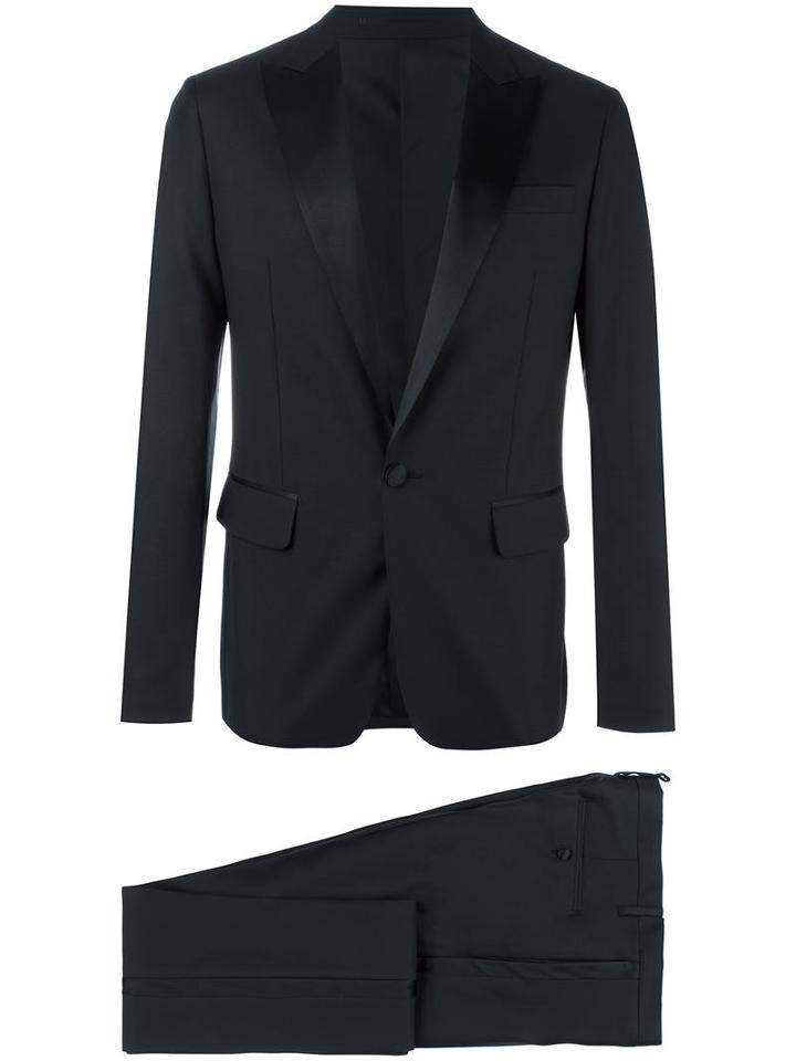 Dsquared2 Beverly Two-piece Tux, Men's, Size: 50, Black, Virgin Wool/silk/cotton/polyester