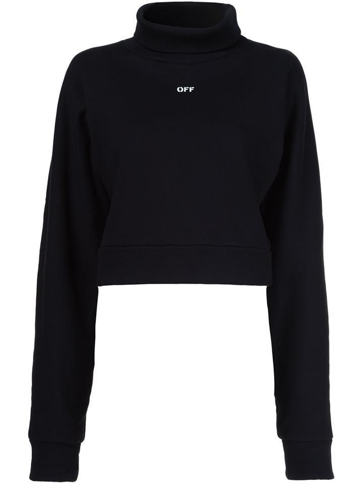 Off-white Roll Neck Sweatshirt