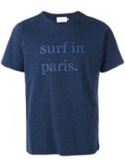 Cuisse De Grenouille 'surf In Paris' T-shirt, Men's, Size: Large, Blue, Cotton