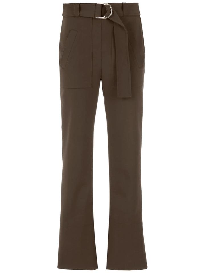 Gloria Coelho Belted Pants - Brown