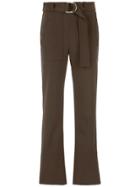 Gloria Coelho Belted Pants - Brown