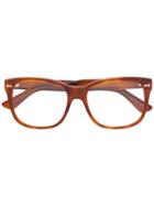 Gucci Eyewear Square Frame Eyeglasses - Brown