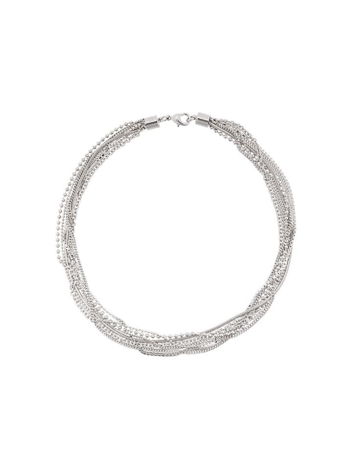 Mm6 Maison Margiela Multichain Necklace - Silver
