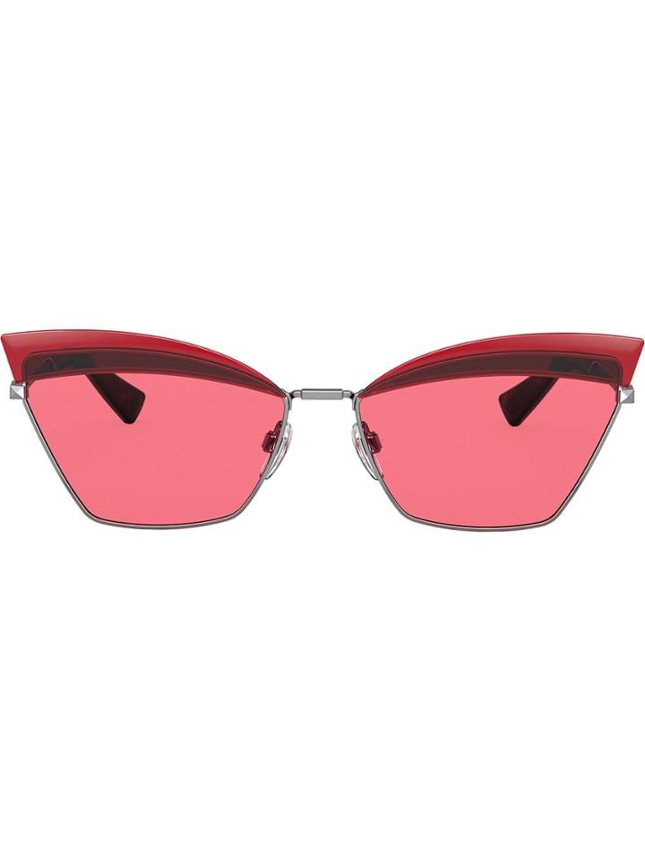 Valentino Eyewear Tinted Cat-eye Sunglasses - Pink
