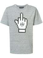 Mostly Heard Rarely Seen - Middle Finger T-shirt - Men - Cotton - Xxl, Grey, Cotton