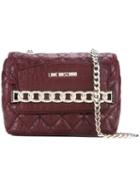 Love Moschino Quilted Chain Crossbody Bag, Women's, Red