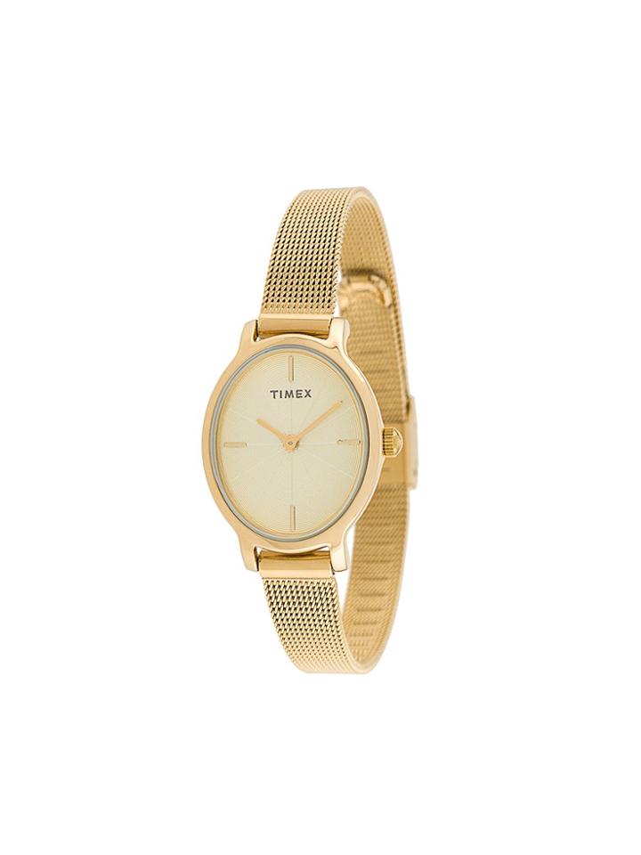 Timex Milano Oval Lds 24mm Watch - Gold