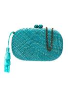 Serpui Hanging Tassel Clutch - Blue