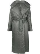 Norma Kamali Long Sleeping Bag Coat - Grey