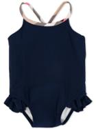 Lundy Swimsuit - Kids - Polyamide-8/spandex/elastane - 12 Mth, Blue, Burberry Kids