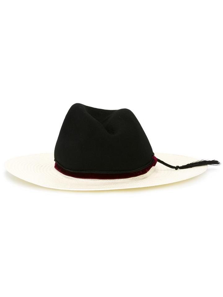 Forte Forte Tassel Detailing Hat, Women's, Black, Wool/paper Yarn
