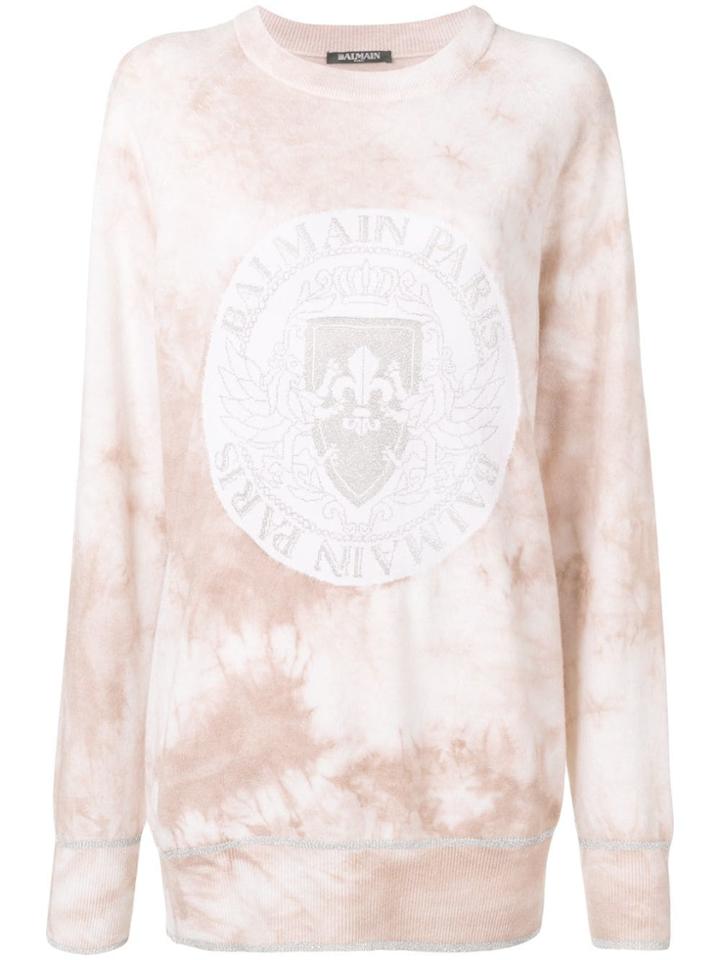 Balmain Logo Oversized Sweatshirt - Neutrals
