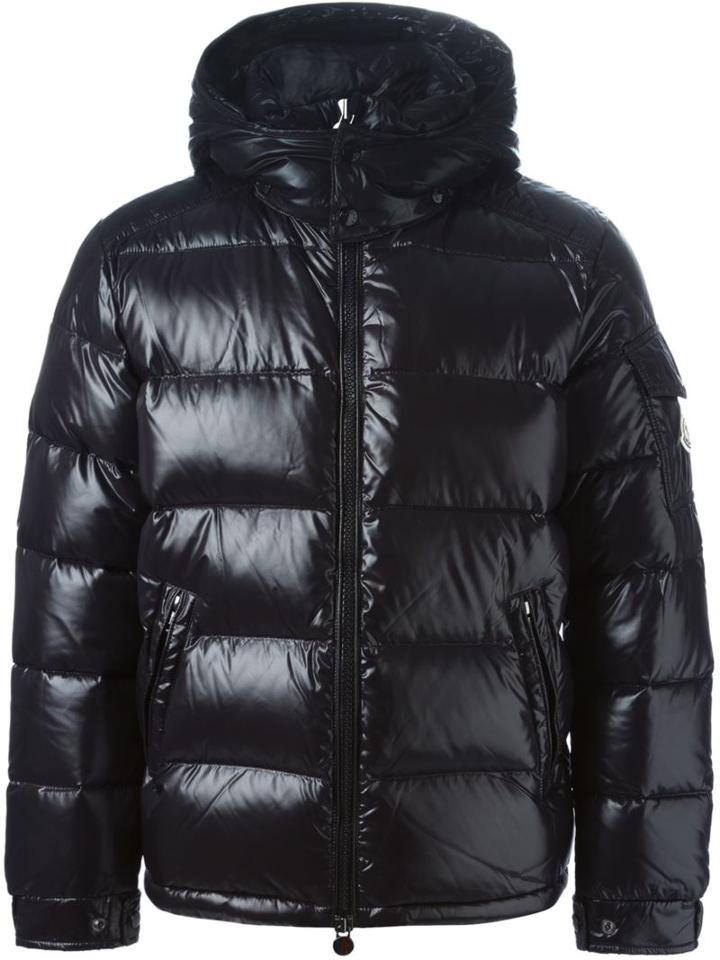 Moncler 'maya' Padded Jacket, Men's, Size: 0, Black, Polyamide/feather Down