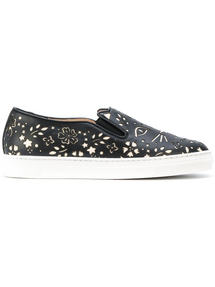 Charlotte Olympia Cool Cats Sneakers - Black