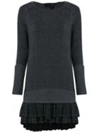 Andrea Bogosian - Knit Dress - Women - Spandex/elastane/viscose/polyimide - M, Grey, Spandex/elastane/viscose/polyimide