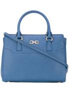 Salvatore Ferragamo Double Gancio Small Tote Bag - Blue