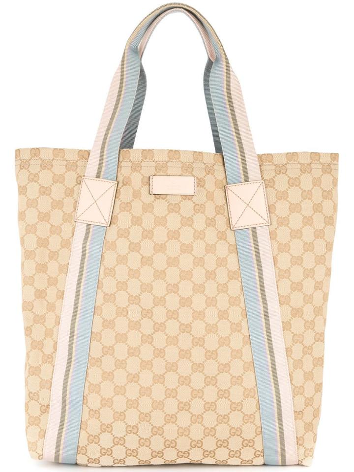 Gucci Vintage Gucci Gg Hand Tote Bag - Brown