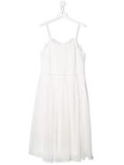 Stella Mccartney Kids Teen Embroidered Dress - White