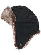 Woolrich Faux-fur Contrast Hat - Black