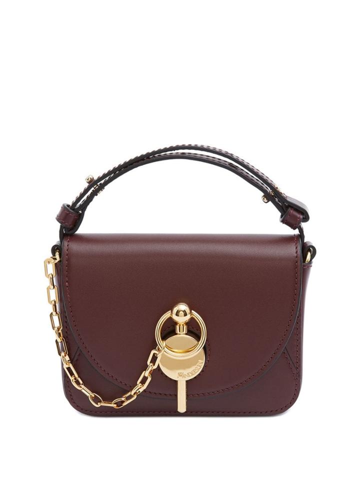 Jw Anderson Burgundy Nano Keyts Bag - Brown