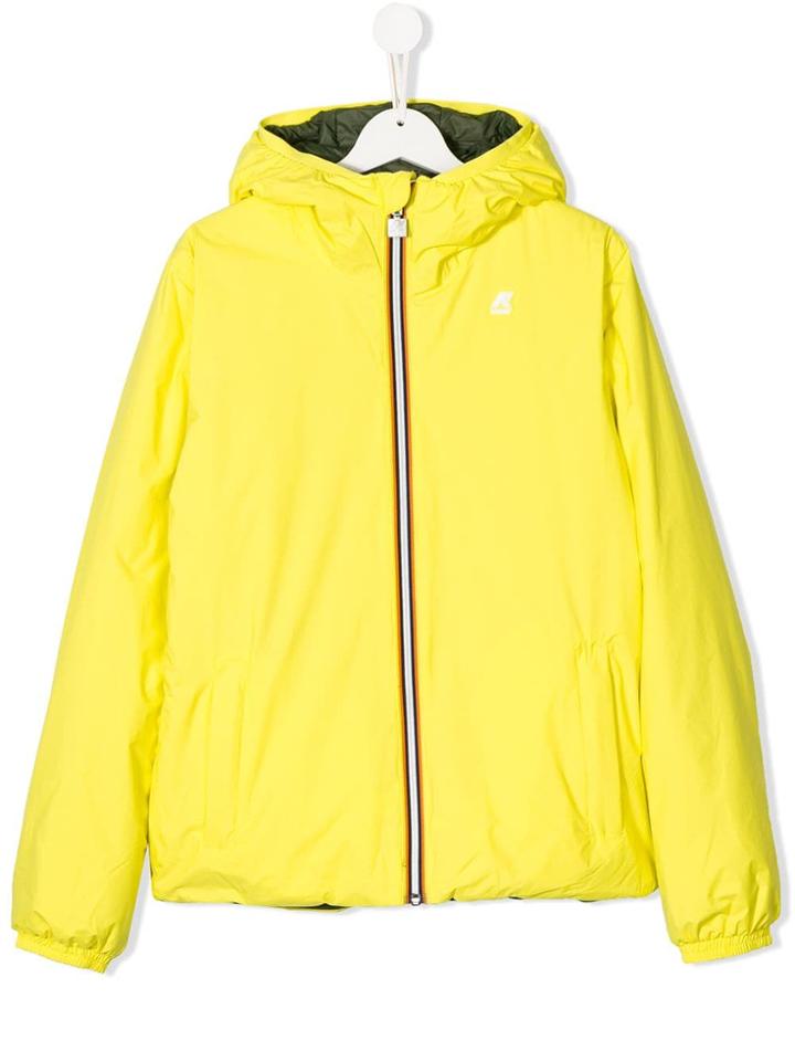 K Way Kids Jacques Padded Jacket - Yellow & Orange