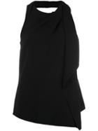 Alexander Wang 'dpared' Scarf Detail Top, Women's, Size: 4, Black, Viscose/acetate/spandex/elastane/spandex/elastane