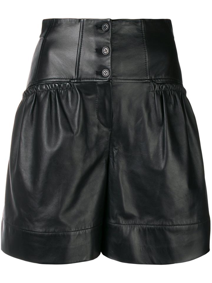 Alberta Ferretti High-waisted Shorts - Black