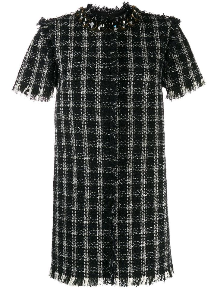 Msgm Woven Dress - Black