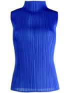 Pleats Please Issey Miyake Micro-pleated Tank Top - Blue