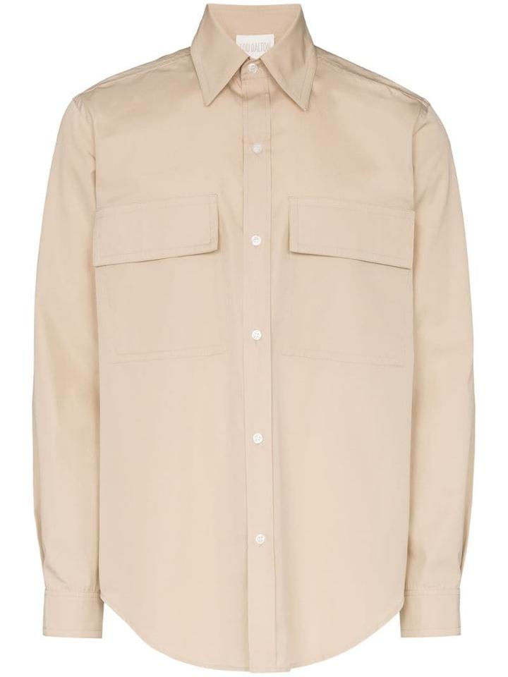 Lou Dalton Utility-style Oversized Shirt - Neutrals