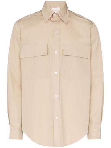 Lou Dalton Utility-style Oversized Shirt - Neutrals