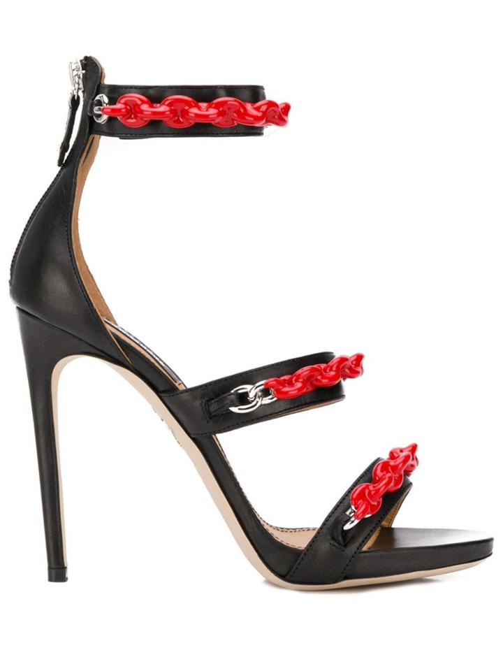 Dsquared2 Punk Rubber Chain Sandals - Black