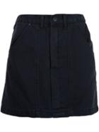 Unif 'prix' Denim Skirt, Women's, Size: Large, Black, Cotton