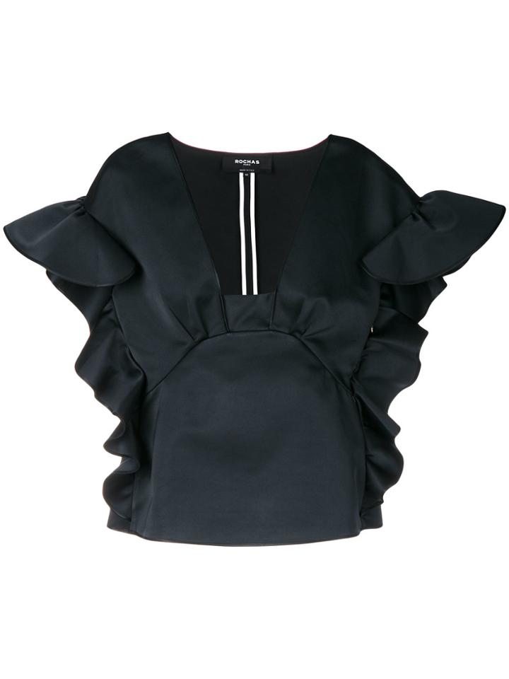 Rochas Rochas Rowm565532rm440100 1 Synthetic->polyester - Black
