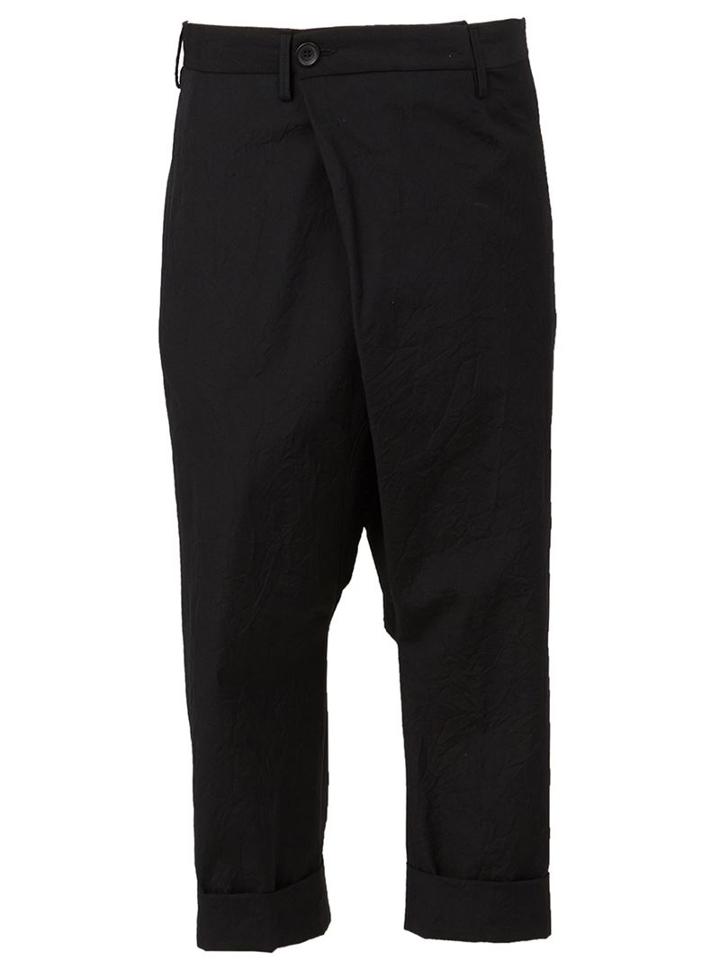 Wooster + Lardini Cropped Drop Crotch Trousers