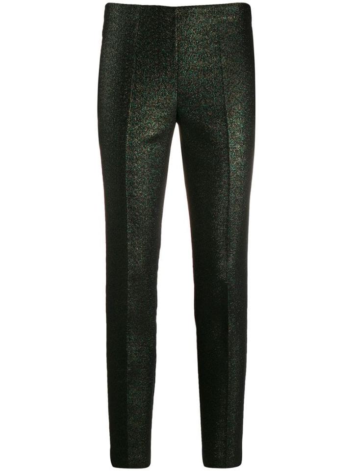 P.a.r.o.s.h. Glitter Slim Fit Trousers - Green