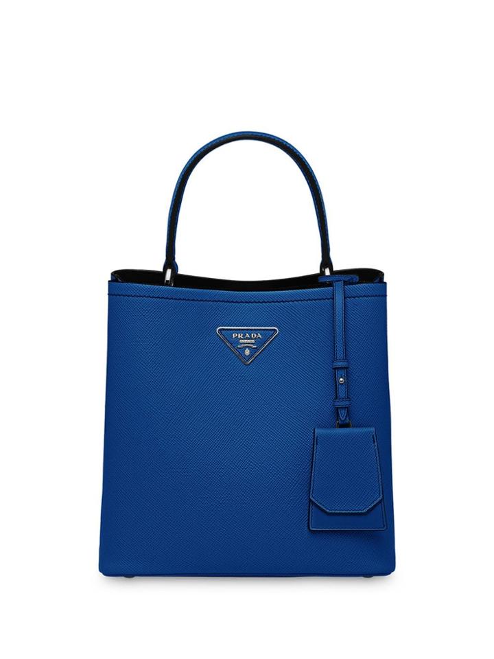 Prada Panier Medium Tote Bag - Blue