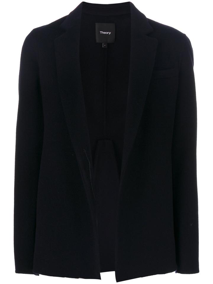 Theory Double-faced Pleated Jacket - Blue