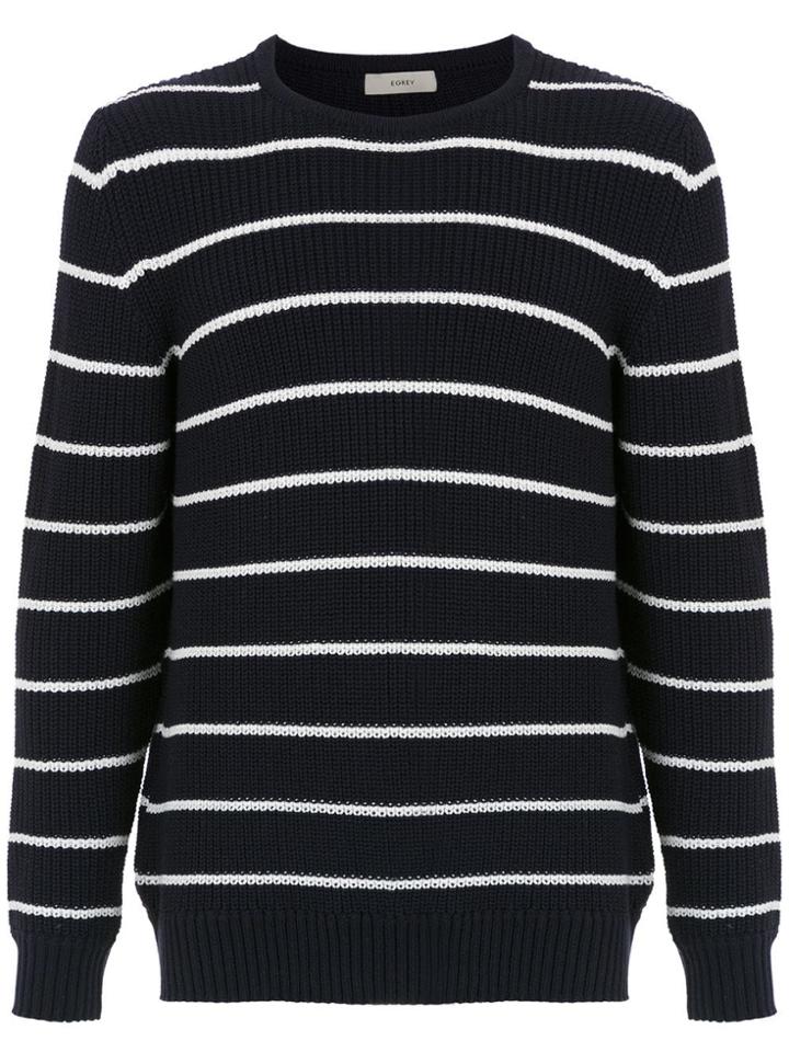 Egrey Striped Sweater - Blue
