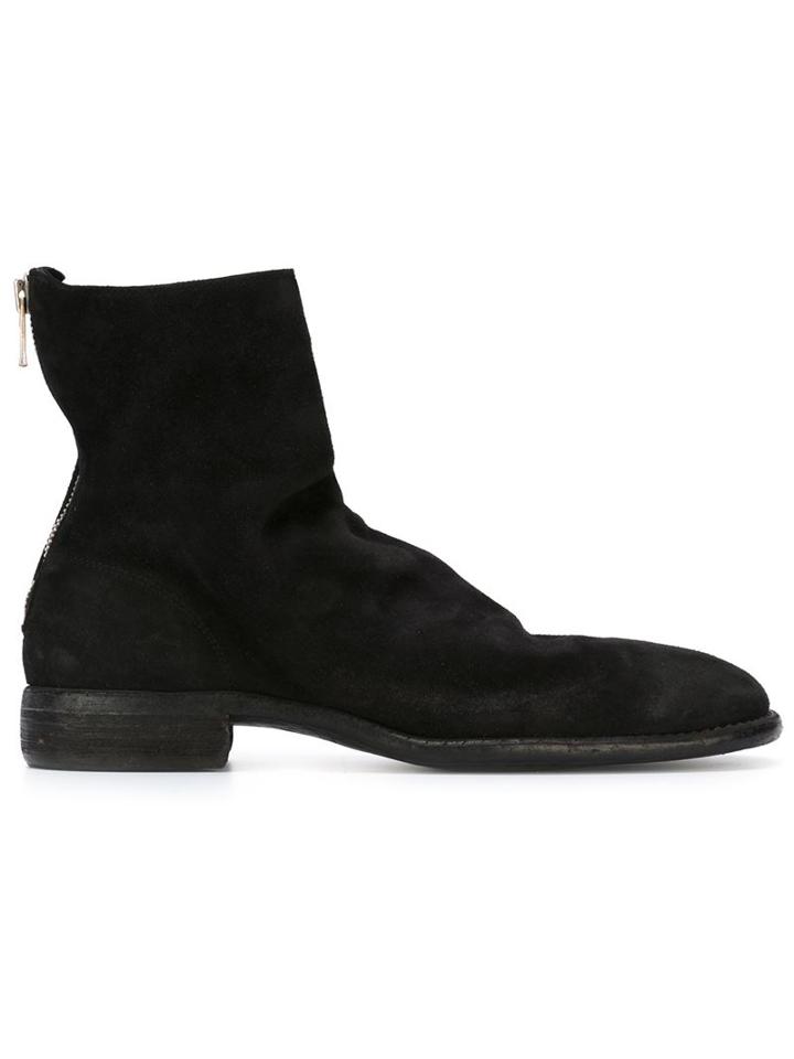 Guidi Stag Reverse Short Back Zip Boot